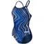 Arena Women's Marbled Lightdrop Back One Piece Navy/Multi